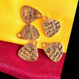 4/Pcs Pkg Inspiration word Charms for jewelry making in Size about 16x18mm