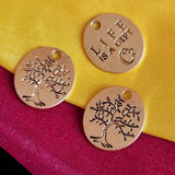 4/Pcs Pkg Inspiration word Charms for jewelry making in Size about 18x21mm