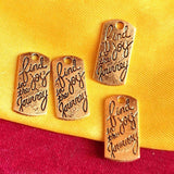 4/Pcs Pkg Inspiration word Charms for jewelry making in Size about 10x21mm