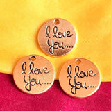 4/Pcs Pkg Inspiration word Charms for jewelry making in Size about 20mm