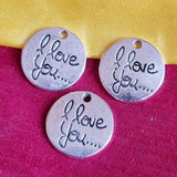 4/Pcs Pkg Inspiration word Charms for jewelry making in Size about 20mm