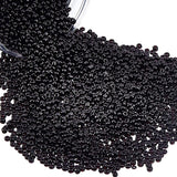 250 grams Pack Black 2~3mm size glass seed beads loose
