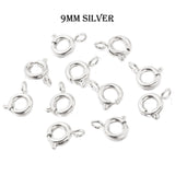 9 MM ROUND CLASPS, SOLD BY 10 PIECES PACK