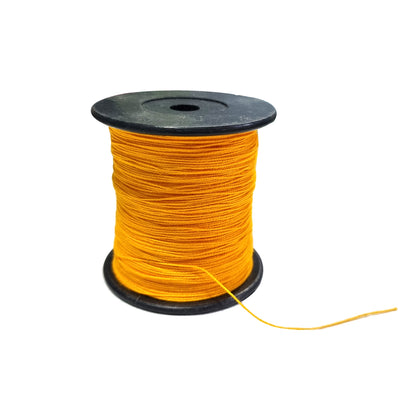 Golden Yellow cotton threads for Jewelry Making, thin size about 0.4mm, Sold Per Spool of 100 meters