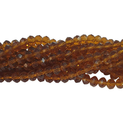 8mm Rondelle Crystal Beads Sold Per Strand