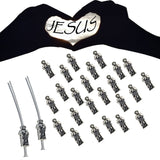 25 Pcs, jesus christ small size Beads for jewelry making