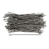50 GRAMS PKG. Gunmetal PLATED 52MM SIZE Eye PIN FOR JEWELRY MAKING