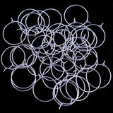 20 PAIRS (40 PCS) Silver HOOPS FOR EARRING MAKING 25MM