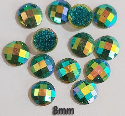 500 Pcs pack Round Acrylic stone for adornment Size mentioned on image