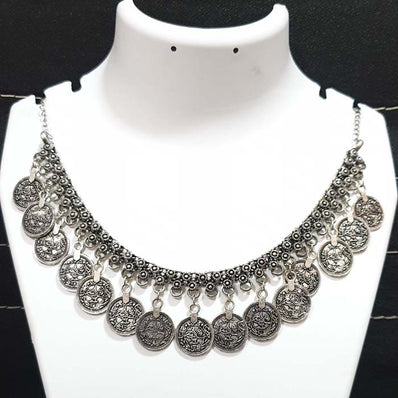 Rajasthani Boho Gypsy Oxidized metal jewellery Necklace Sold Per Piece cheapest oxidised jewellery online