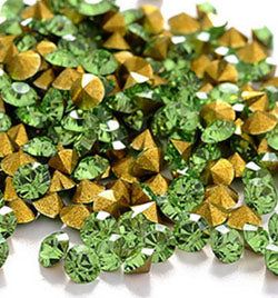 3.2mm Flatback Chatons, Glass Rhinestone, Sold Per Pack of 144 Pcs, Size SS-12