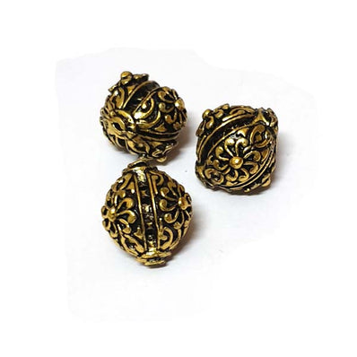 4 Pcs Pack Larger Size Filigree Handmade Beads
