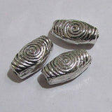 10 Pcs Pack, Approx Size 20X11mm,Aluminum Metal Beads, Antiqued, Light Weight for Tribal Jewellery