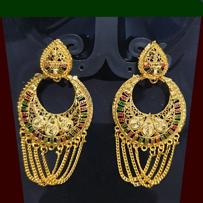 Base Metal Silver Oxidized Fashion Large Size Jewelry Earring Sold Per Pair Pack, Size about 70mm Long