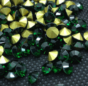 3.2mm Flatback Chatons, Glass Rhinestone, Sold Per Pack of 144 Pcs, Size SS-12