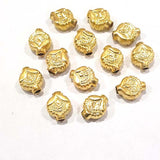 11x13mm Light Weight large size metal beads, Sold Per pack of 10 Pcs