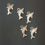 6 Pcs Pack, Approx Size 14x25mm Small Metal Charms Pendant Oxidized Finish  Jewellery Making Raw Materials
