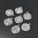 20 Pcs Pack, Coin Bead charm Pendants for Jewelry Maing in Size approx 20x17mm