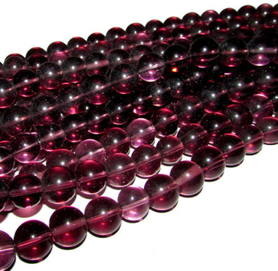 9-10mm Crystal Glass beads, priced per strand  strand length 16 inches