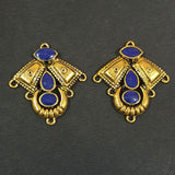 36x34mm, Antique Hoop Chandbali Earrings This beautiful pair of chandbalis with delicate filigree work enameled  stones