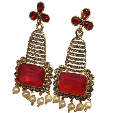 Traditional Marriage Party Bridal Earring Bold Large and Heavy Eye Catching