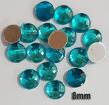 500 Pcs pack Round Acrylic stone for adornment Size mentioned on image