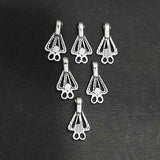 10 Pcs Pack 9x17mm Oxidized Chandeliers Link and Connector Charms Beads Findings for Jewelry Making