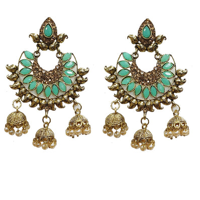 Traditional Marriage Party Bridal Earring Bold Large and Heavy Eye Catching