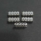 10 Pcs Pack in approx Size 7x18mm Silver Oxidized 4 hole Spacer Bar Beads for Jewelry making