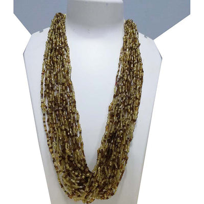 20~30 Line 28" long Multi Row Seed Beads Glass Jewellery Necklace