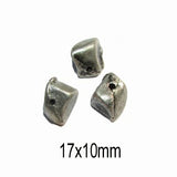 10 Pcs Pack, Approx Size Medium aluminium bead, Size 17x10mm