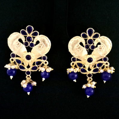 ''EXCLUSIVE''40-50 mm Hand Crafted Kundan Earrings Sold by per Pair pack