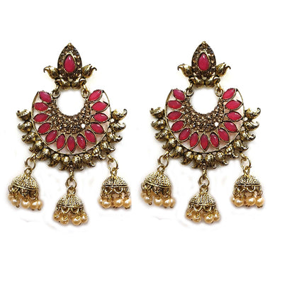 Traditional Marriage Party Bridal Earring Bold Large and Heavy Eye Catching