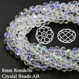 8x6mm Crystal Rondelle Beads, Crystal Glass Beads For Jewelry making Length of strand: 41 cm ( 16 inches ) About 70~72 Beads
