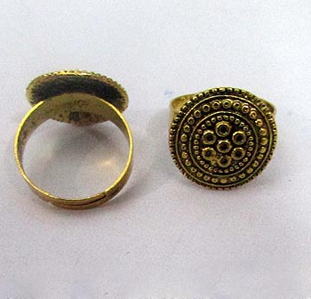 Fashion German Silver Metal Ring, Sold by  Per Piece