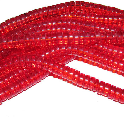 4x8mm Crystal Glass beads, priced per strand  strand length 16 inches