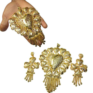 Very large Size (Palm Size) classical Pendant set for bold jewellery