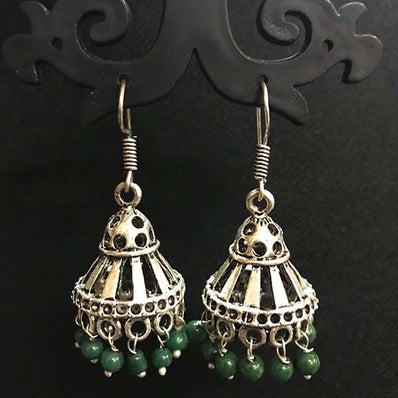 High Quality Indian Made Big Size Oxidized Jhumka Earring Sold by per Pair Pack