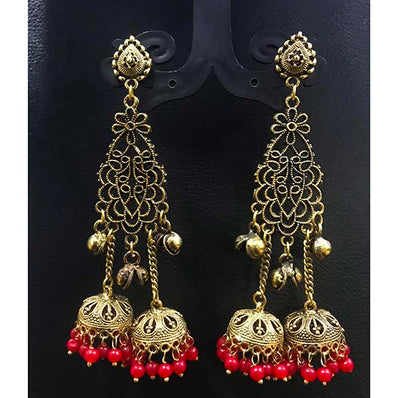 High Quality Indian Made Big Size Oxidized Jhumka Earring Sold by per Pair Pack