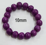 10 Pcs Pack Size about 10mm,Round, Resin Beads, Purple Color,