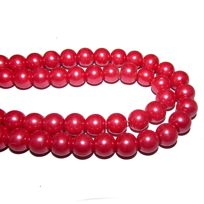 10mm Glass Pearl Bead Sold Per Strand of 16" About 40~41 Beads Colorful