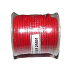 2mm Red Round, leather cords, Sold by 10/Meter Pkg.
