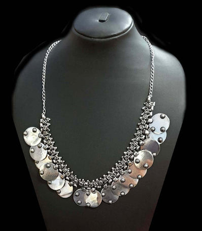 Handmade Base Metal Oxidized Jewellery Fashion Necklace