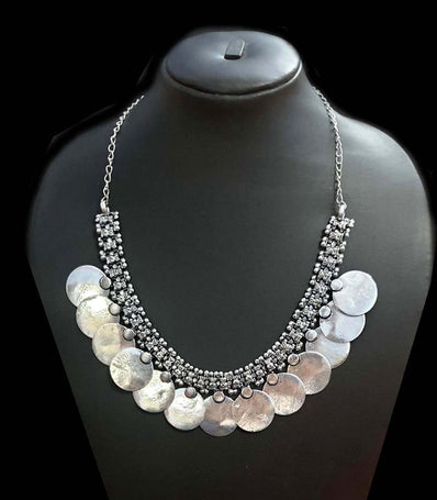 Handmade Base Metal Oxidized Jewellery Fashion Necklace