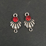 19x10mm, Antique Hoop Chandbali Earrings This beautiful pair of chandbalis with delicate filigree work enameled  stones
