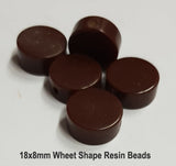 10 Pcs Pack Size about 18x8mm Wheel Shape Resin Beads Limited Quantity