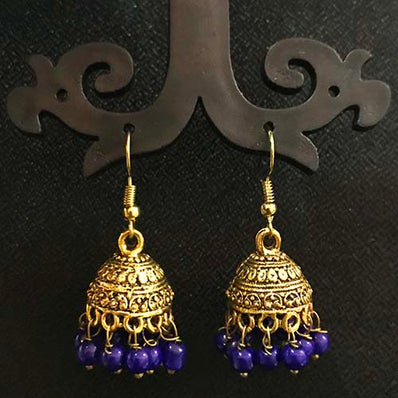 High Quality Indian Made Oxidized Jhumka Earring Sold by per Pair Pack