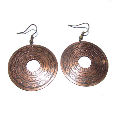Fashion Earrings Bold and Beautiful !. Metarial:- Metal on hand carving