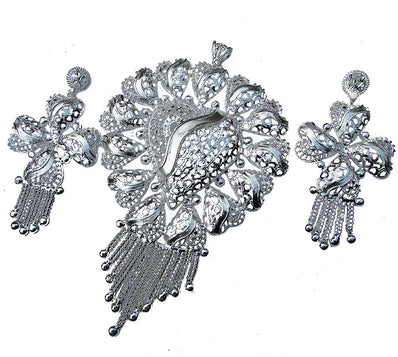 Very large Size (Palm Size) classical Pendant set for bold jewellery