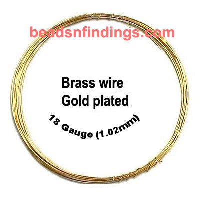 Sold Per Coil, Approx 80 to 100 Grams Wire in a Coil, Wire thickness may slightly differ due to mechanical handwork Brass Metal Beading Wire, Brass